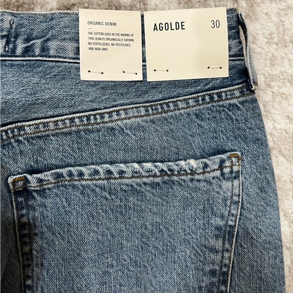 AGOLDE Riley High Rise Straight Crop in
Blur from Revolve - Picture 11 of 12